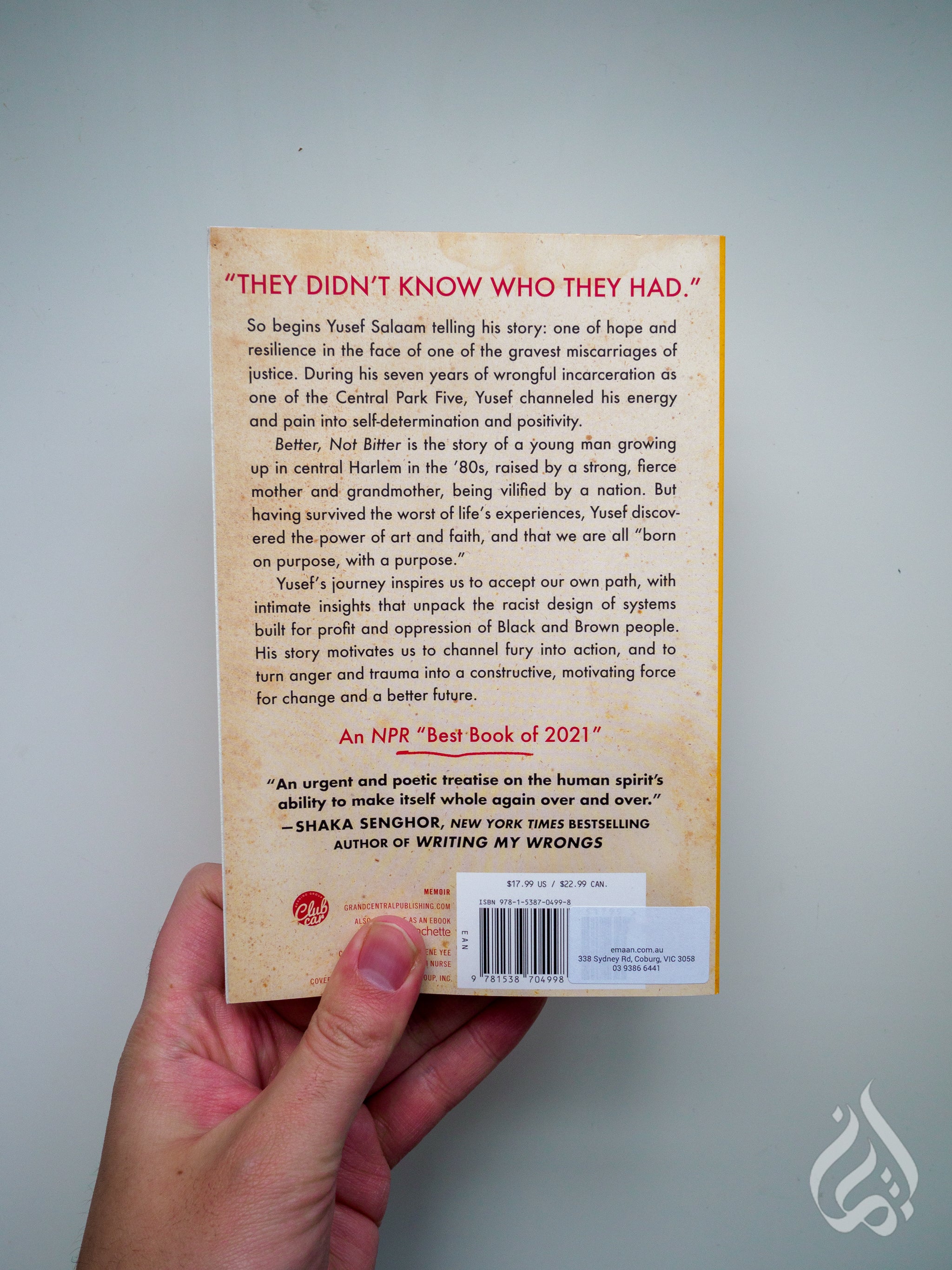 Better, Not Bitter: The Power of Hope and Living on Purpose by Yusef Salaam - Image 4