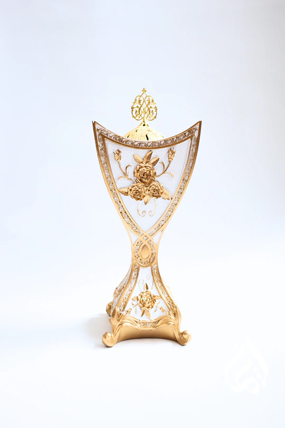 Bukhoor Burner  - White & Gold