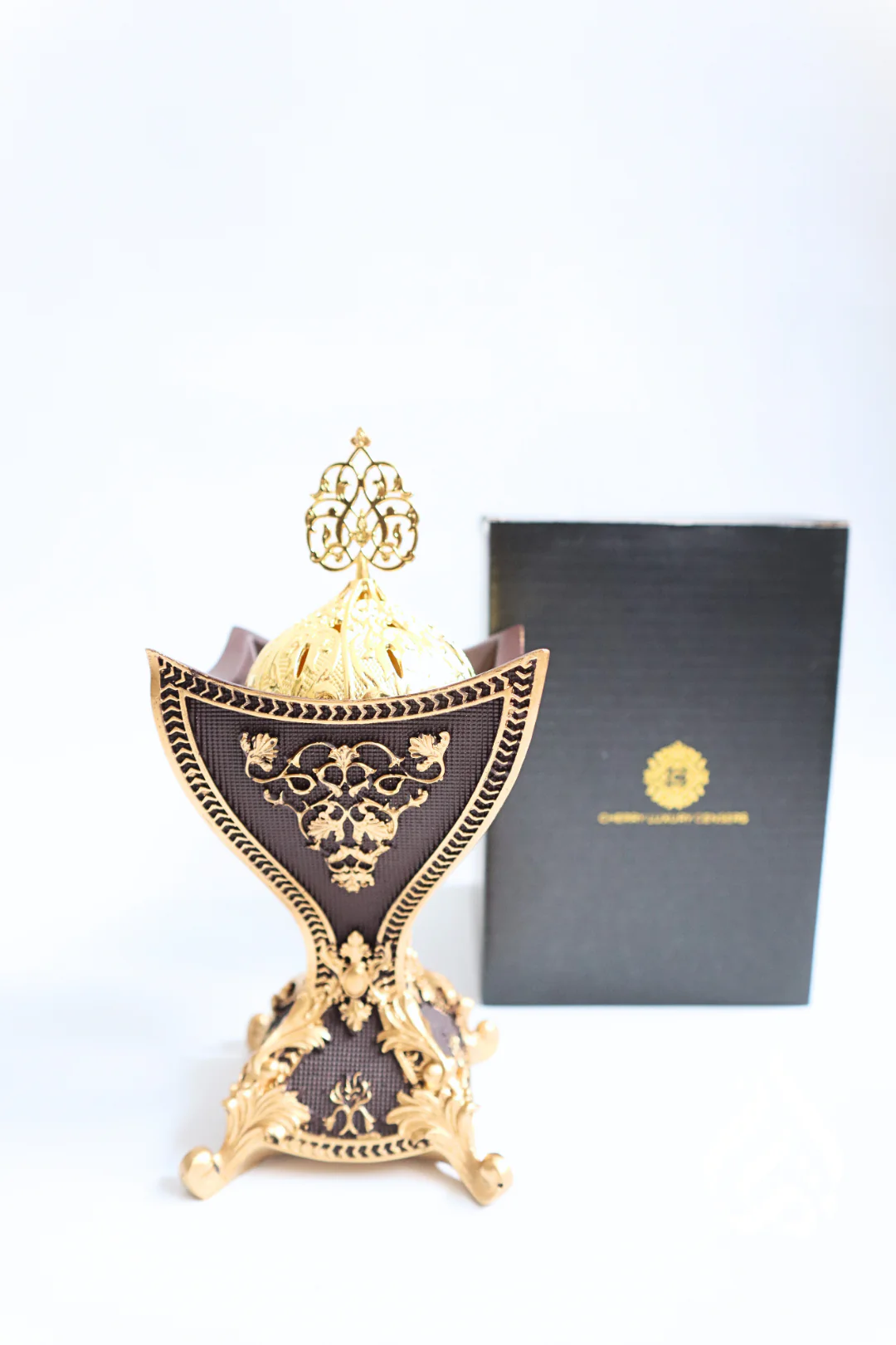 Bukhoor Burner - Timber & Gold - Image 2