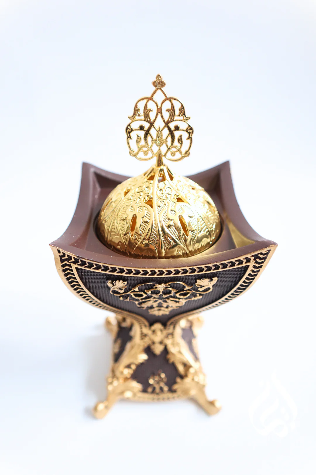 Bukhoor Burner - Timber & Gold - Image 3