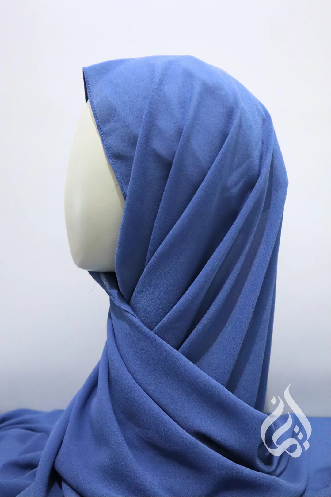 Chiffon Crepe Scarf - Rectangle (Blues & Greens) - Image 10