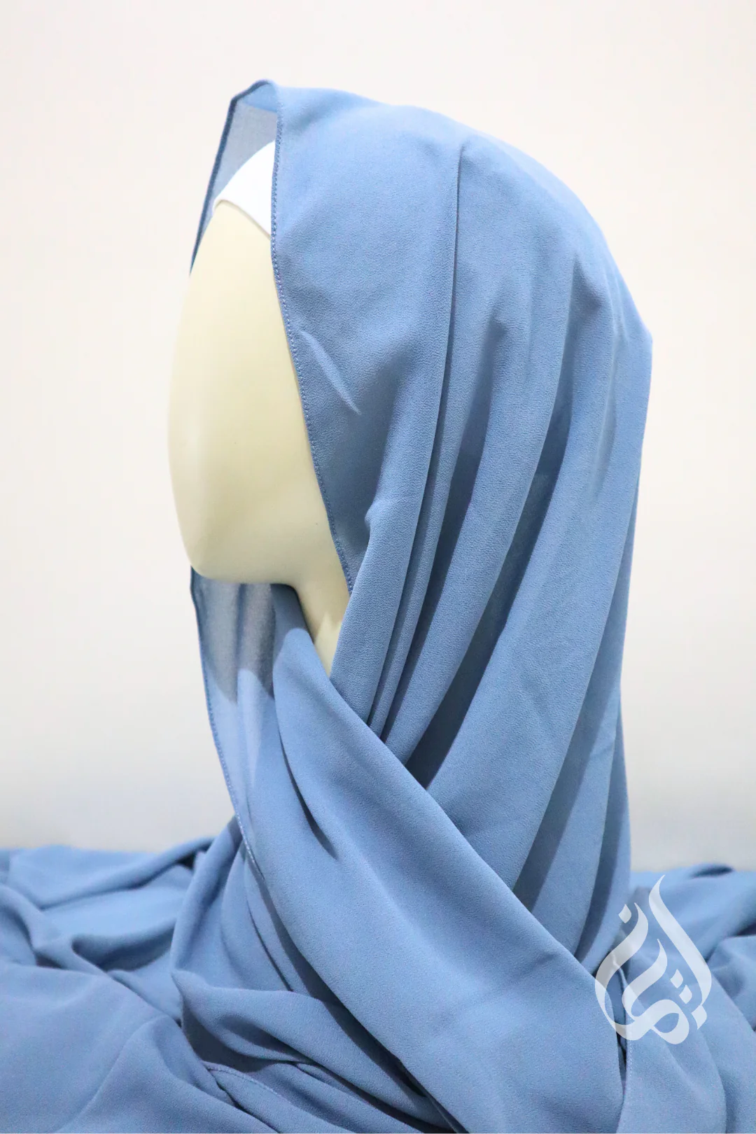 Chiffon Crepe Scarf - Rectangle (Blues & Greens) - Image 11