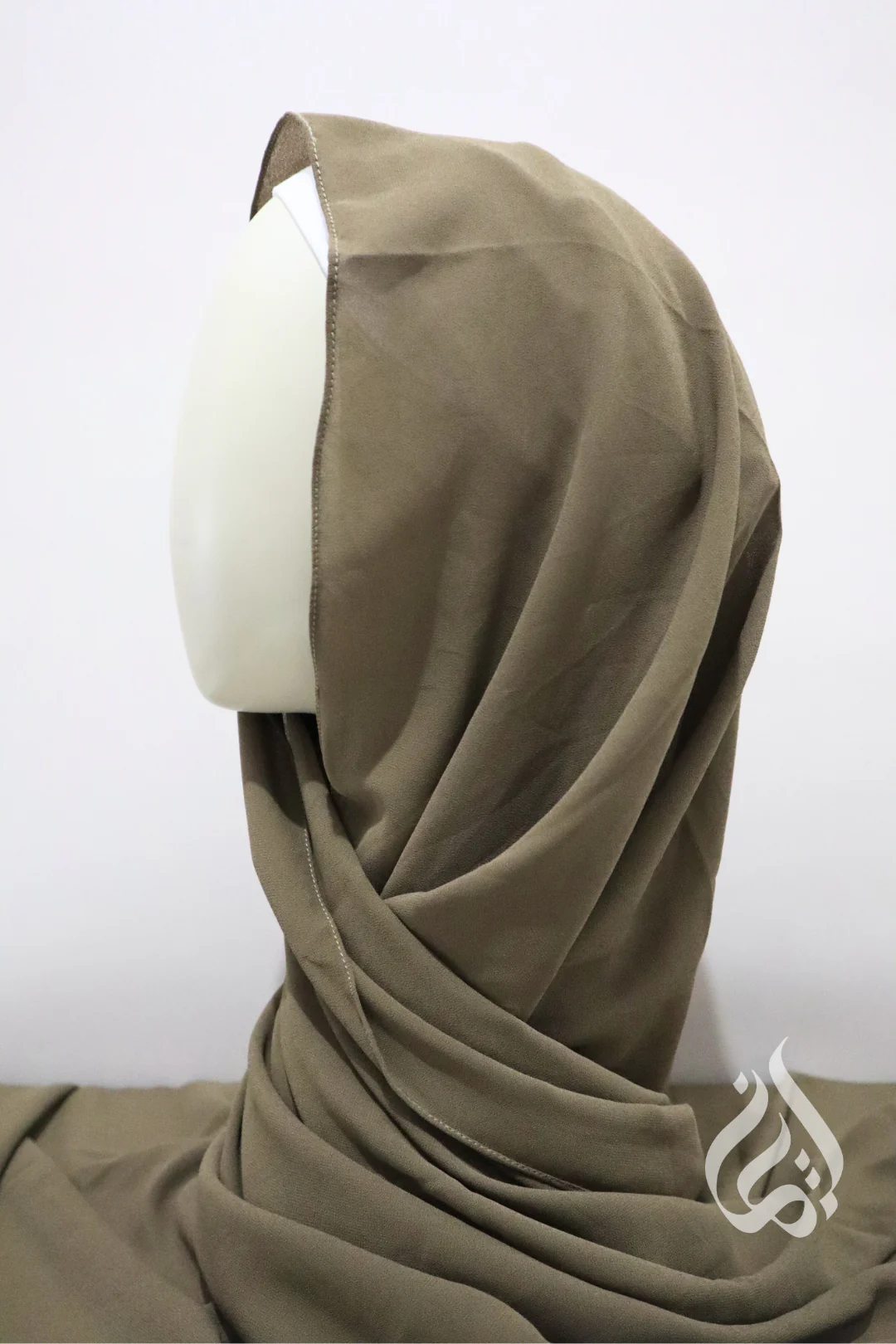 Chiffon Crepe Scarf - Rectangle (Blues & Greens) - Image 3