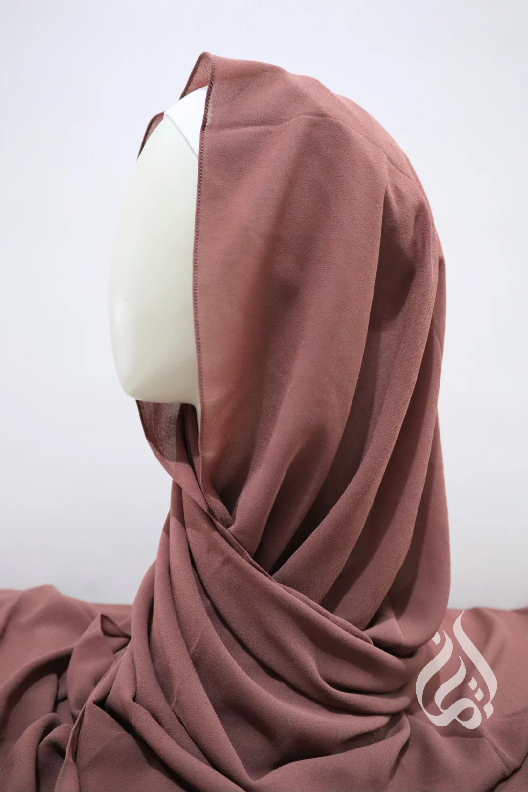 Chiffon Crepe Scarf - Rectangle (Browns) - Image 7