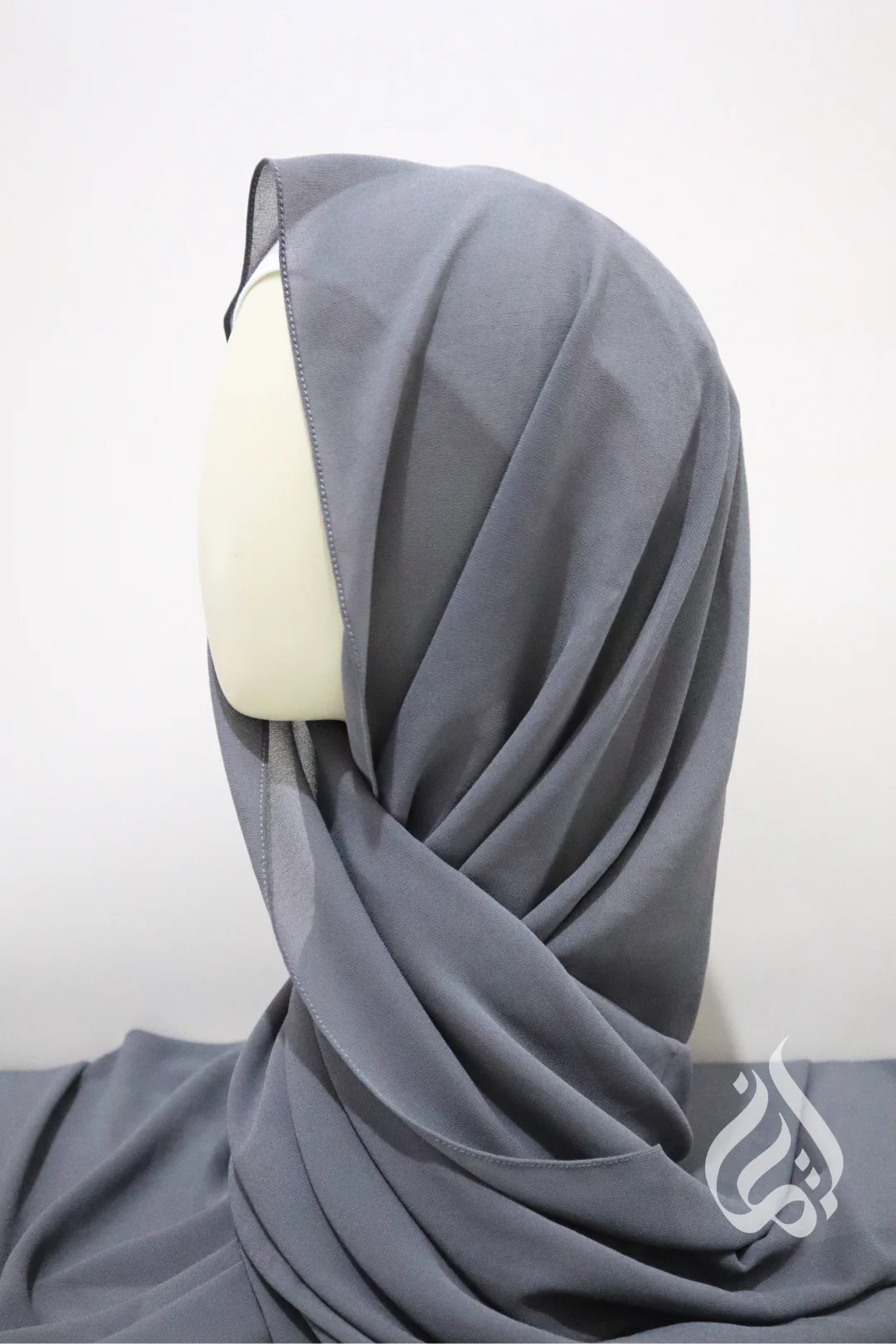 Chiffon Crepe Scarf - Rectangle (Monochrome) - Image 5