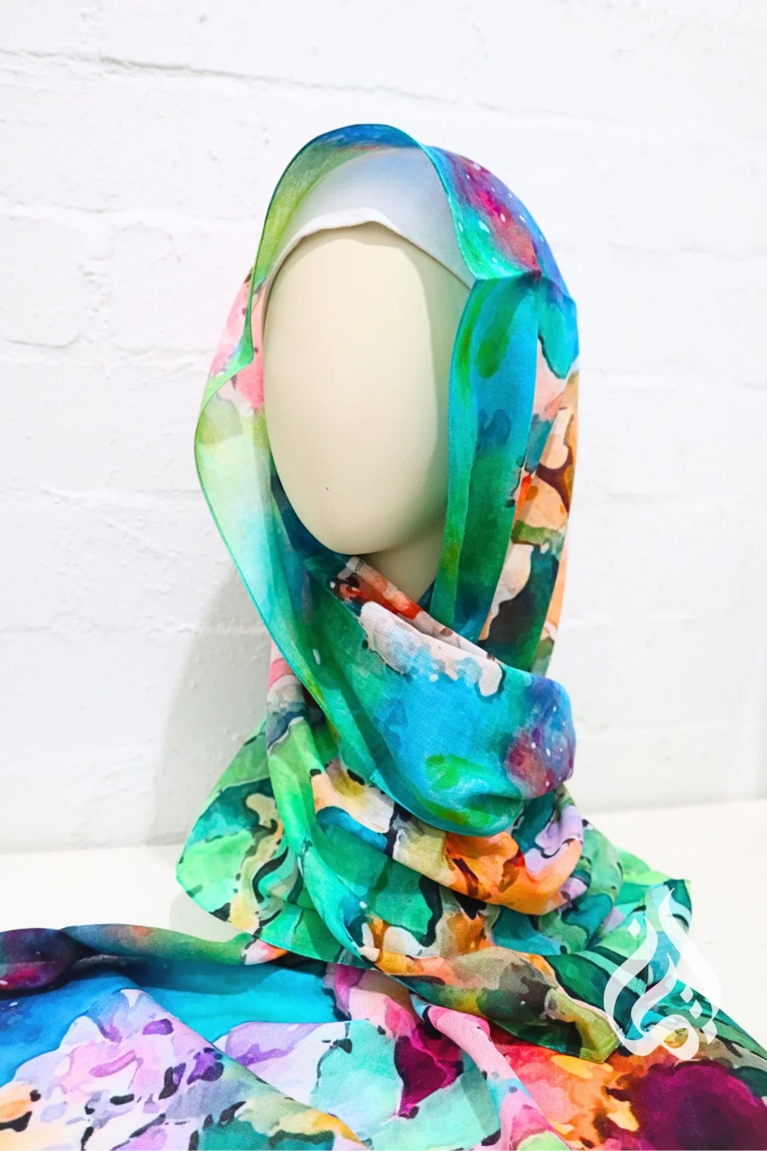 Cotton Modal Scarf - Patterned - Image 13
