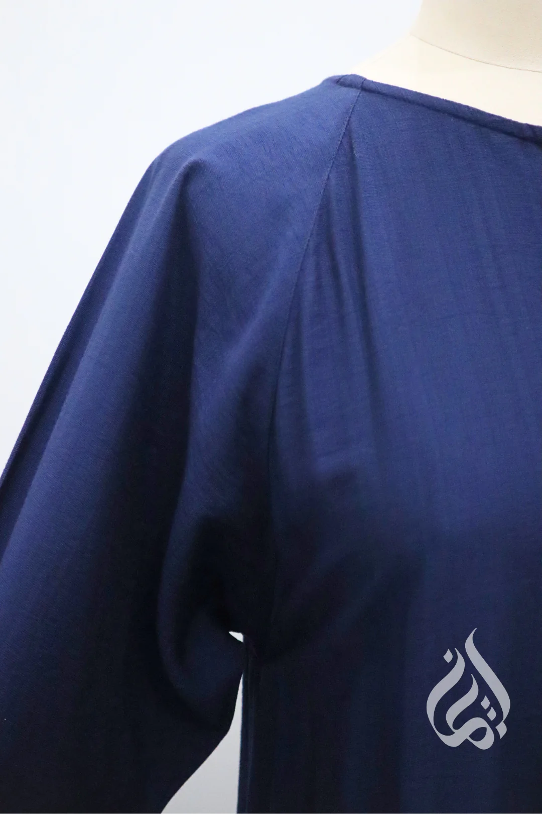Girls Maxi Dress - Navy (Raglan Sleeves) - Image 3