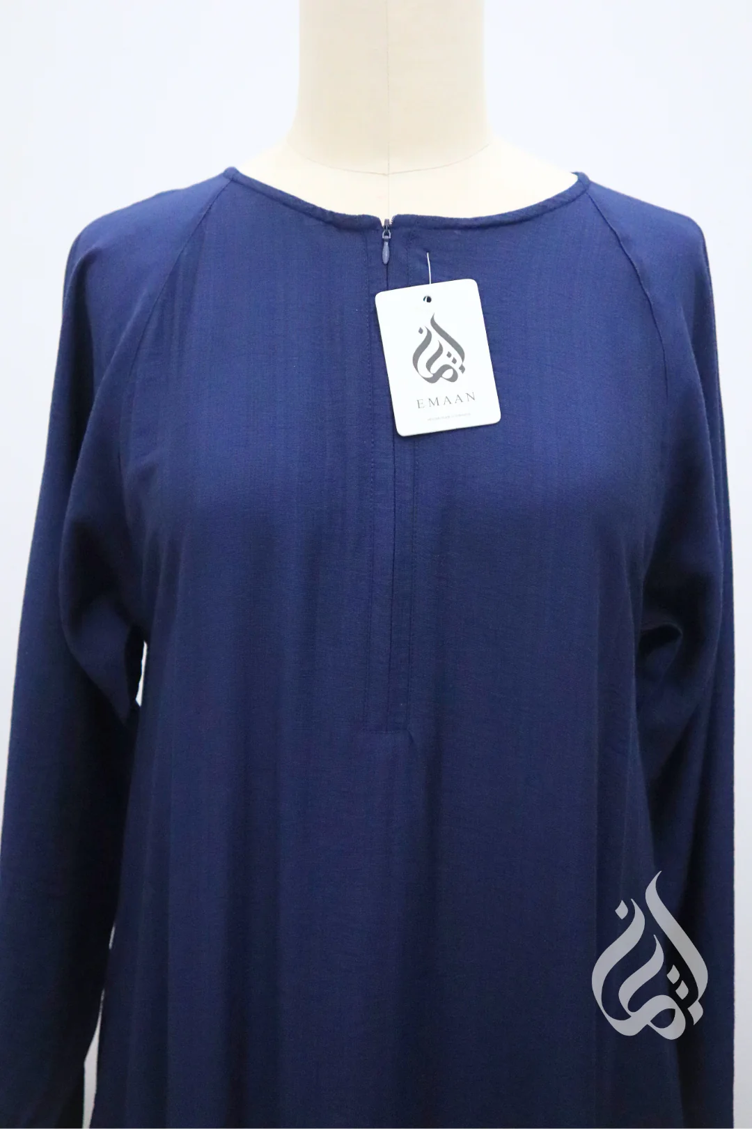 Girls Maxi Dress - Navy (Raglan Sleeves) - Image 4