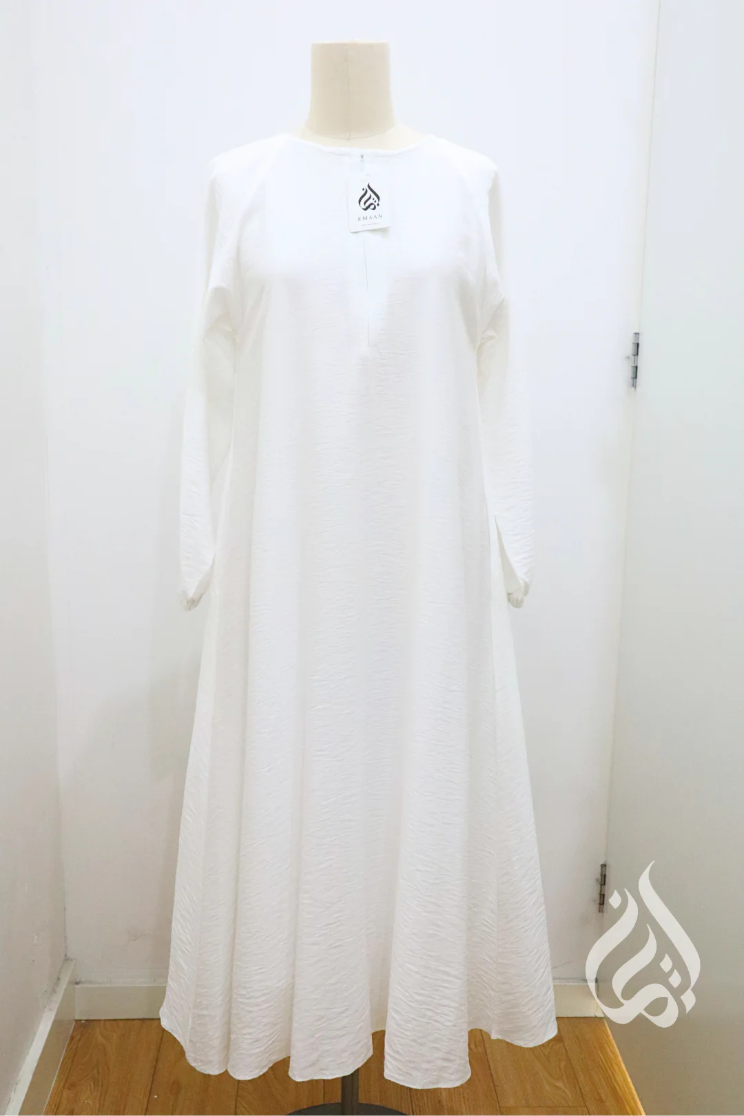 Girls Maxi Dress - Off-White (Raglan Sleeves) - Image 4