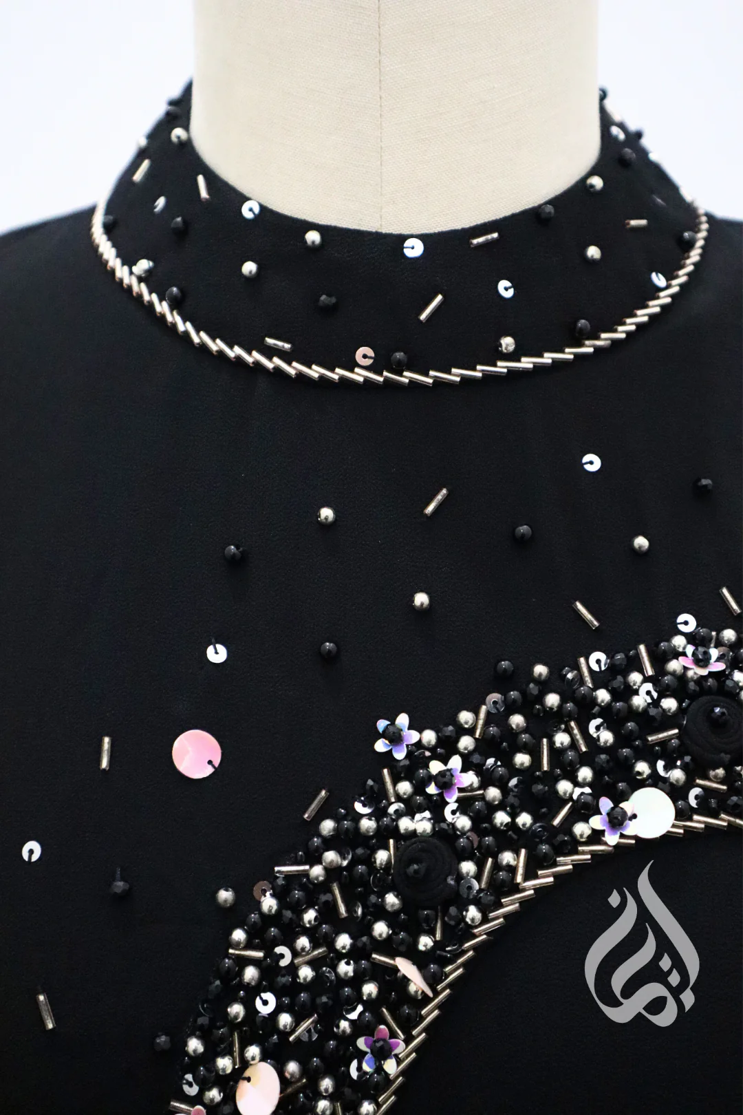 Jewelled Kaftan - Black - Image 11