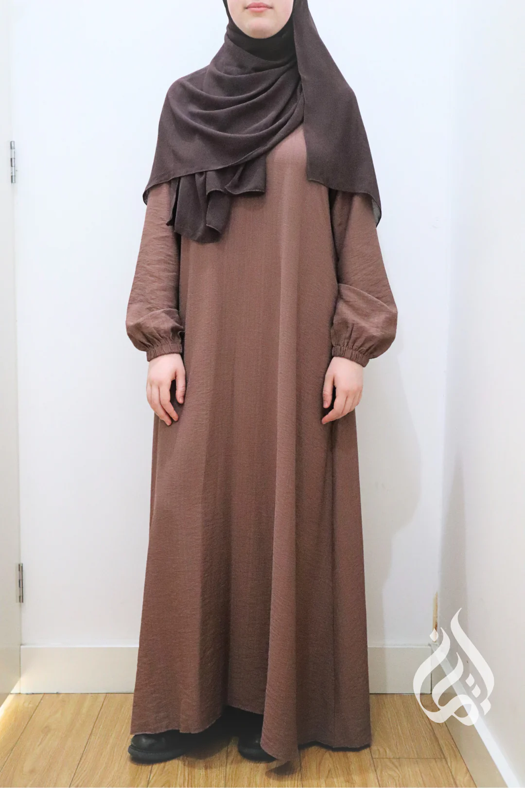 Plain Classic Dress - Chestnut