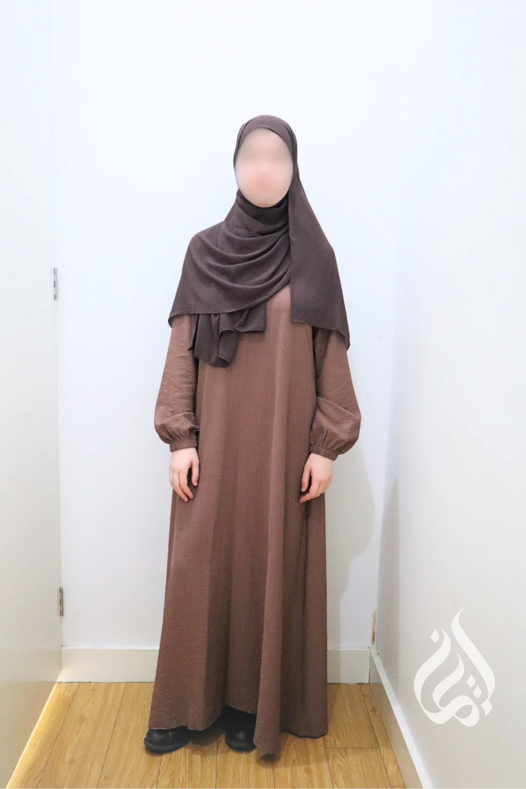 Plain Classic Dress - Chestnut - Image 2