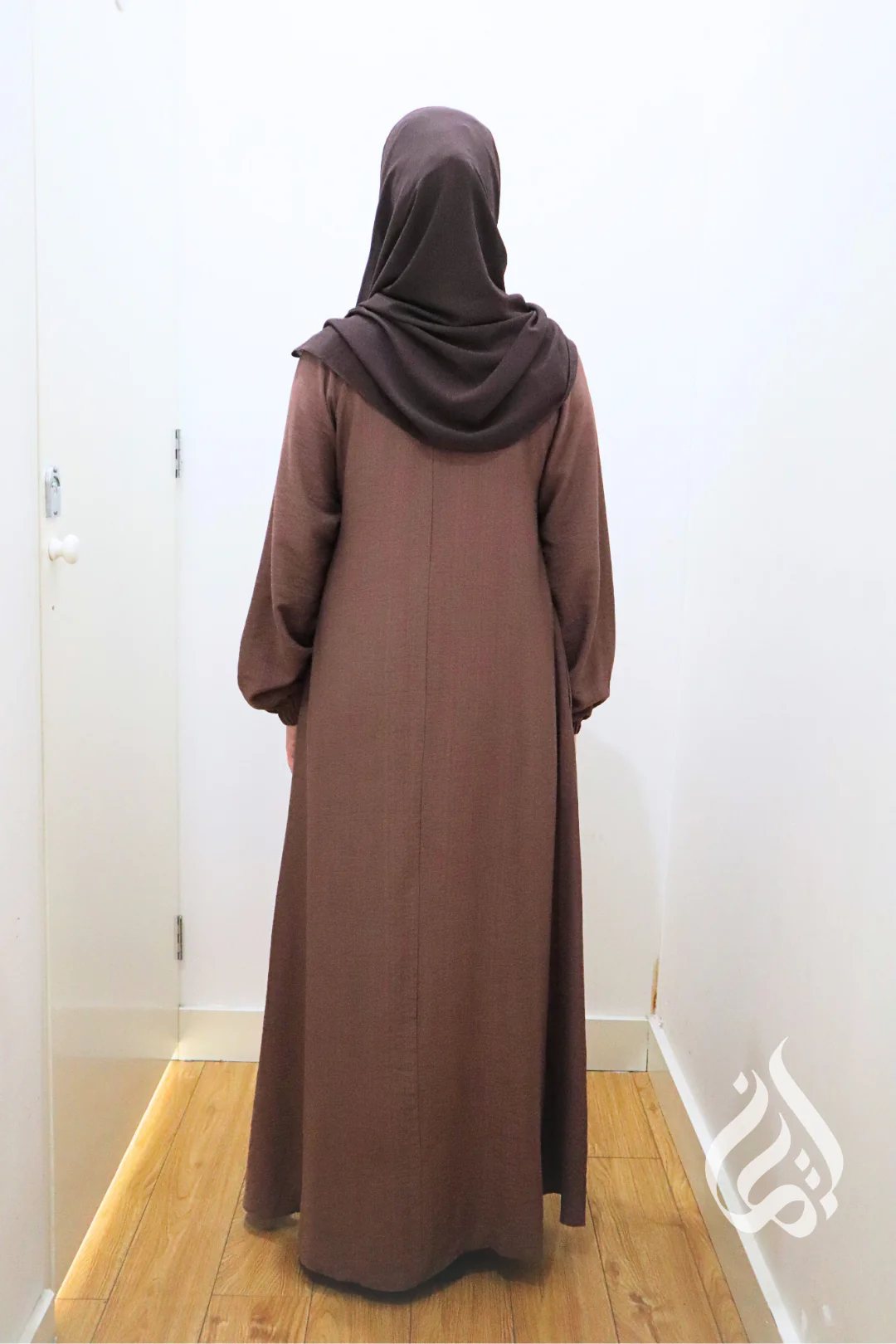 Plain Classic Dress - Chestnut - Image 6
