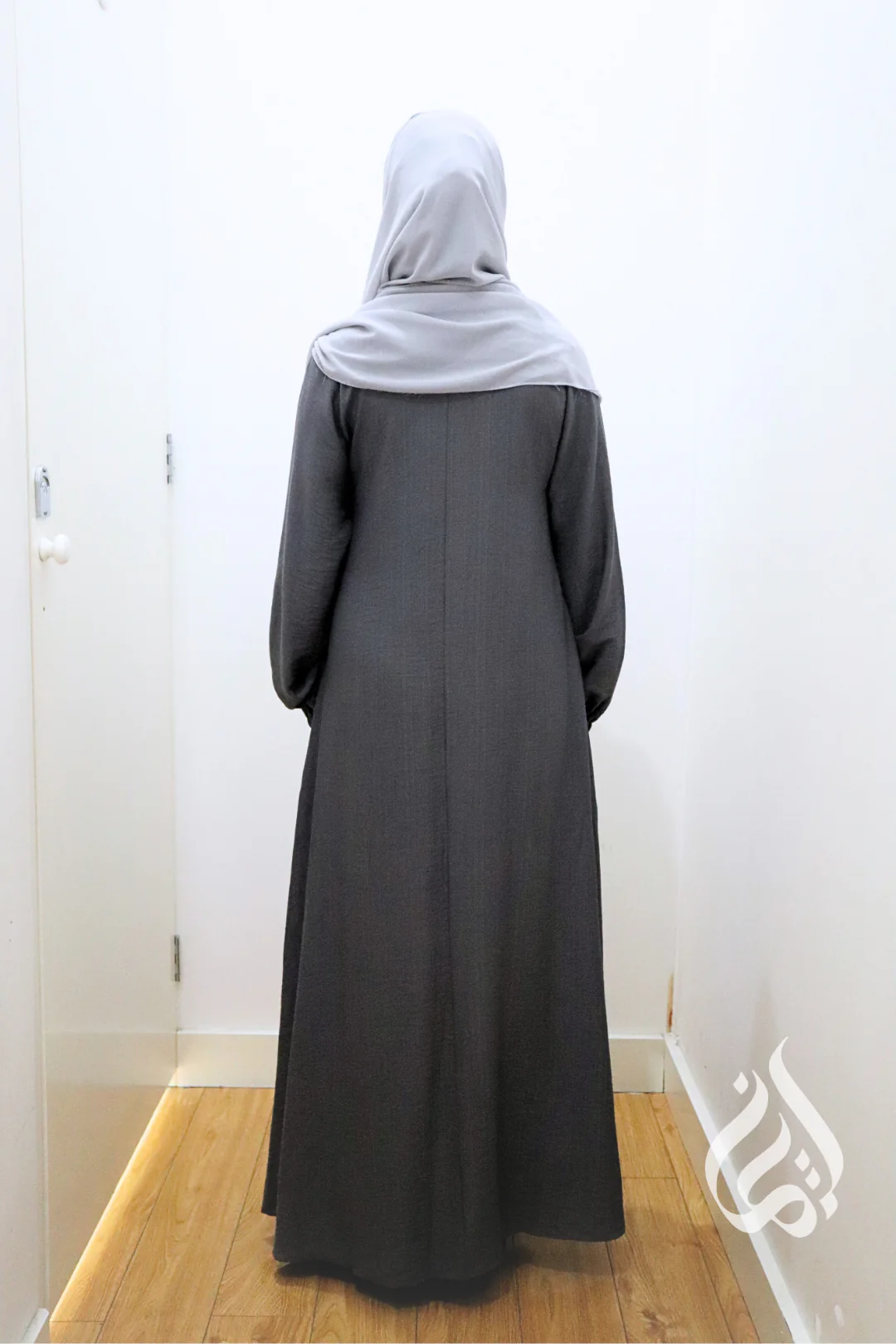 Plain Classic Dress - Charcoal - Image 5