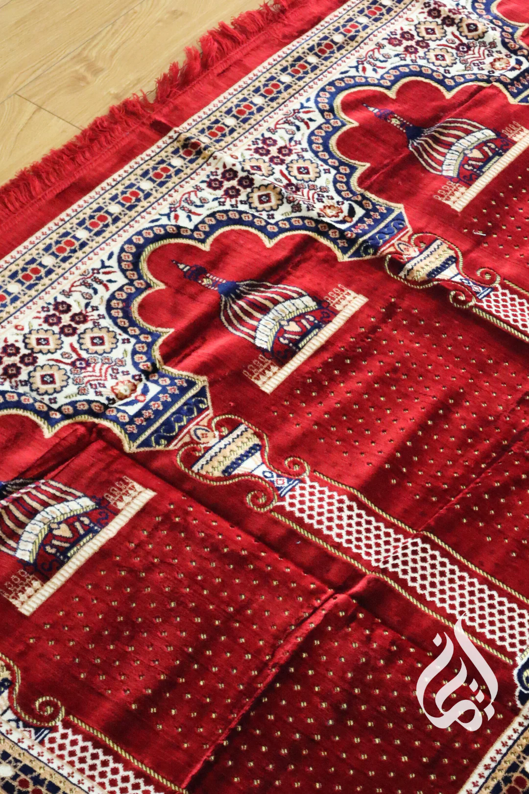 Prayer Mat - Multi fits 3-5 people (Red) - Image 4